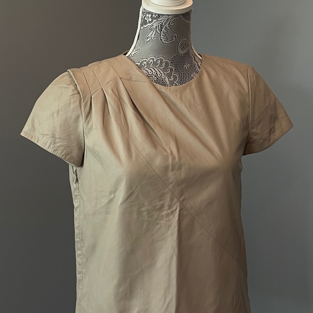 Authentic J. Crew Leather Blouse